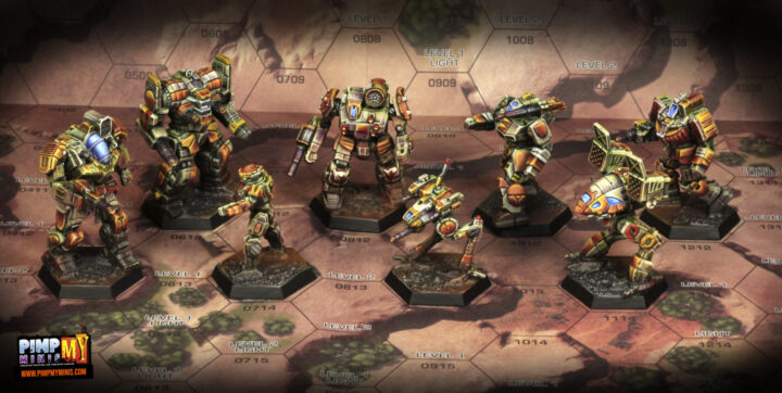 Battletech miniatures painted - A Game of Armored Combat