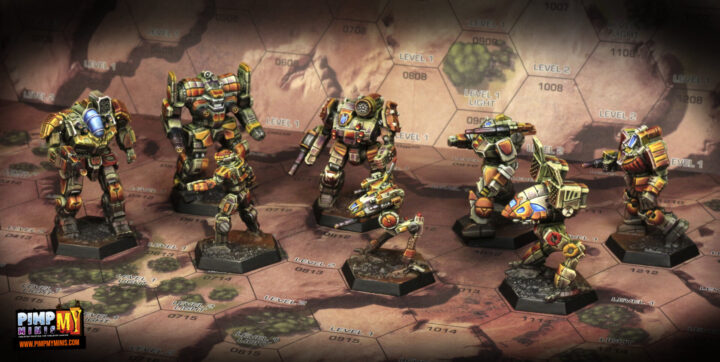 Battletech miniatures painted - A Game of Armored Combat